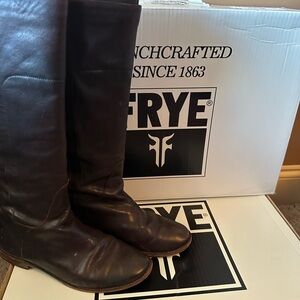 Frye Dark Brown Leather Boots